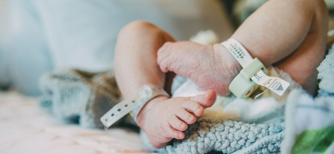 close up of newborn baby in hospital concept medical negligence birth injury mini hero