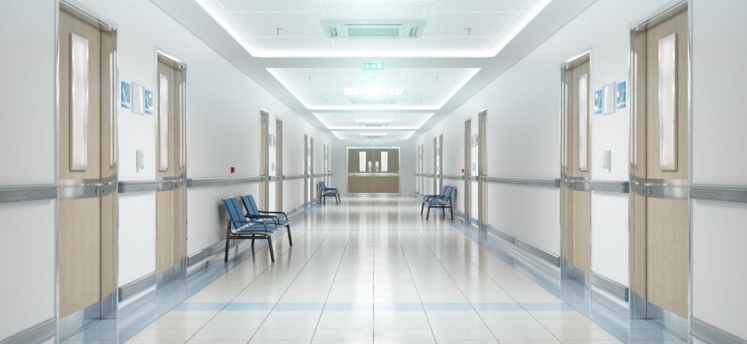 hospital empty corridor concept medical negligence company news mini banner
