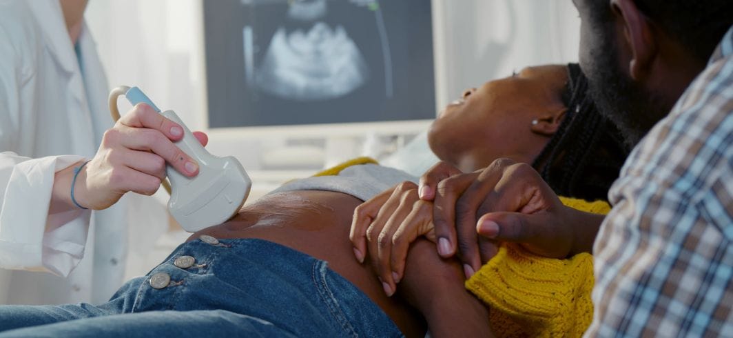 woman having a baby scan concept medical negligence cerebral palsy client