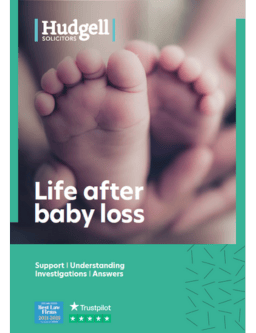 hudgell solicitors life after baby loss brochure front cover