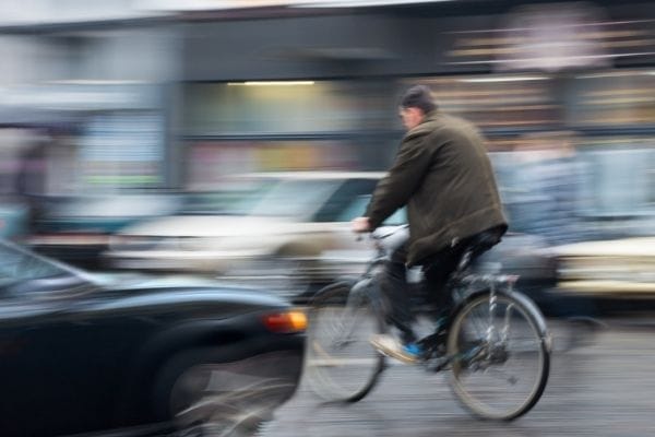 Man cycling