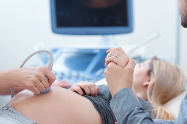 Pregnancy scan at hospital