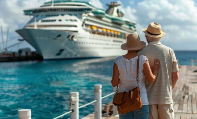old couple next to a cruise ship concept accidents abroad cruise ship accidents feature