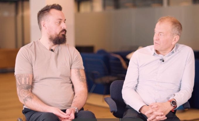 neil hudgell of hudgell solicitors and martin hibbert of spinal injuries association launch campiagn to improve rights of people with spinal cord injury