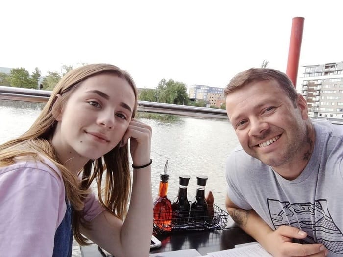 Chelsea and her dad