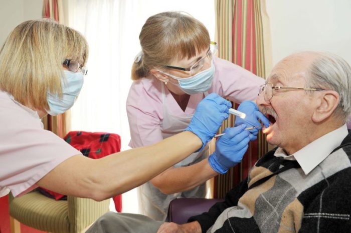 Oral health for adults in care homes